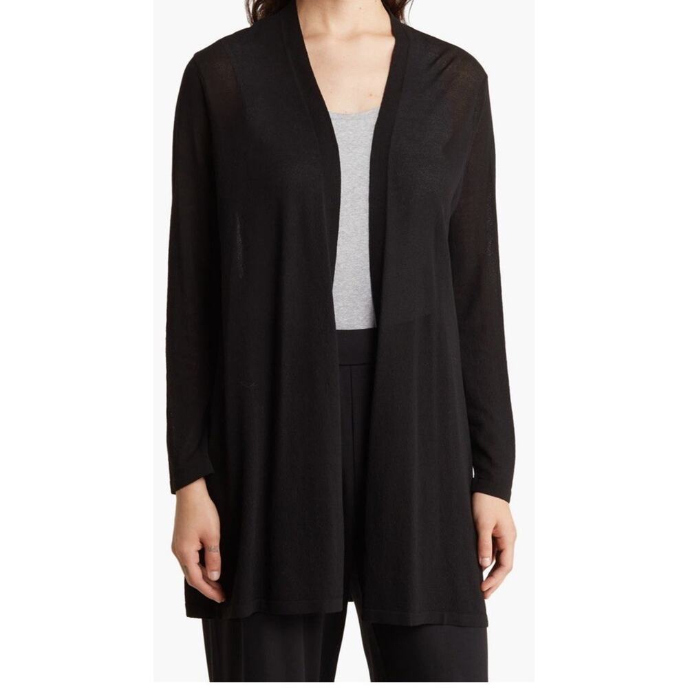 Eileen Fisher Basic Organic Cotton Cardigan Size M